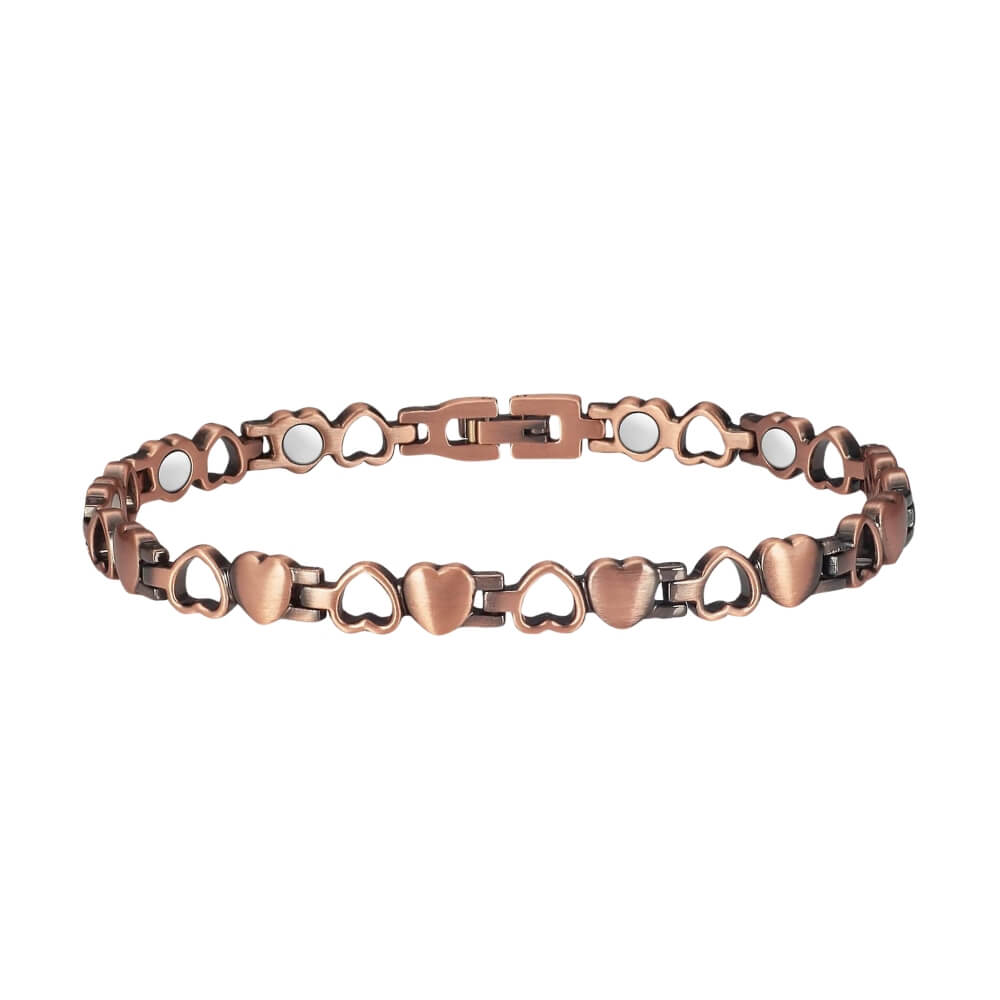 Bracelet "Amour en cuivre & néodyme - Bronze