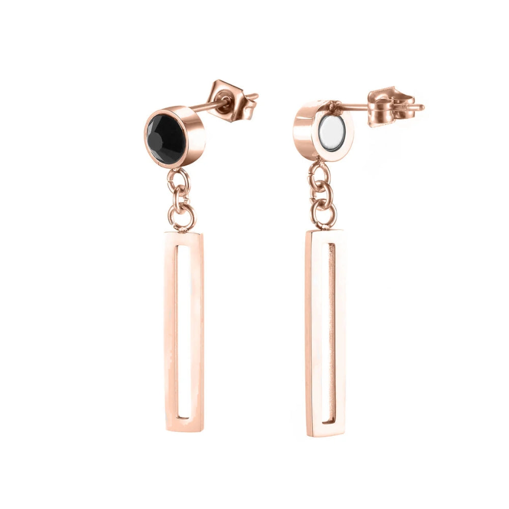 Boucles d'oreilles en néodyme - Bronze & Onyx
