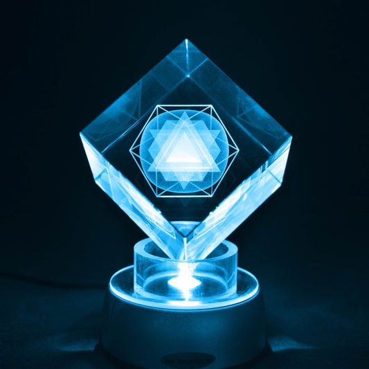 Grande Meta Genesis avec socle lumineux rotatif